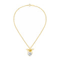 Amba Plumeria Solitaire Necklace