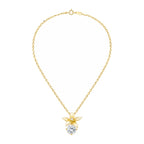 Amba Plumeria Solitaire Necklace