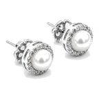 Moti Pearl Halo Studs