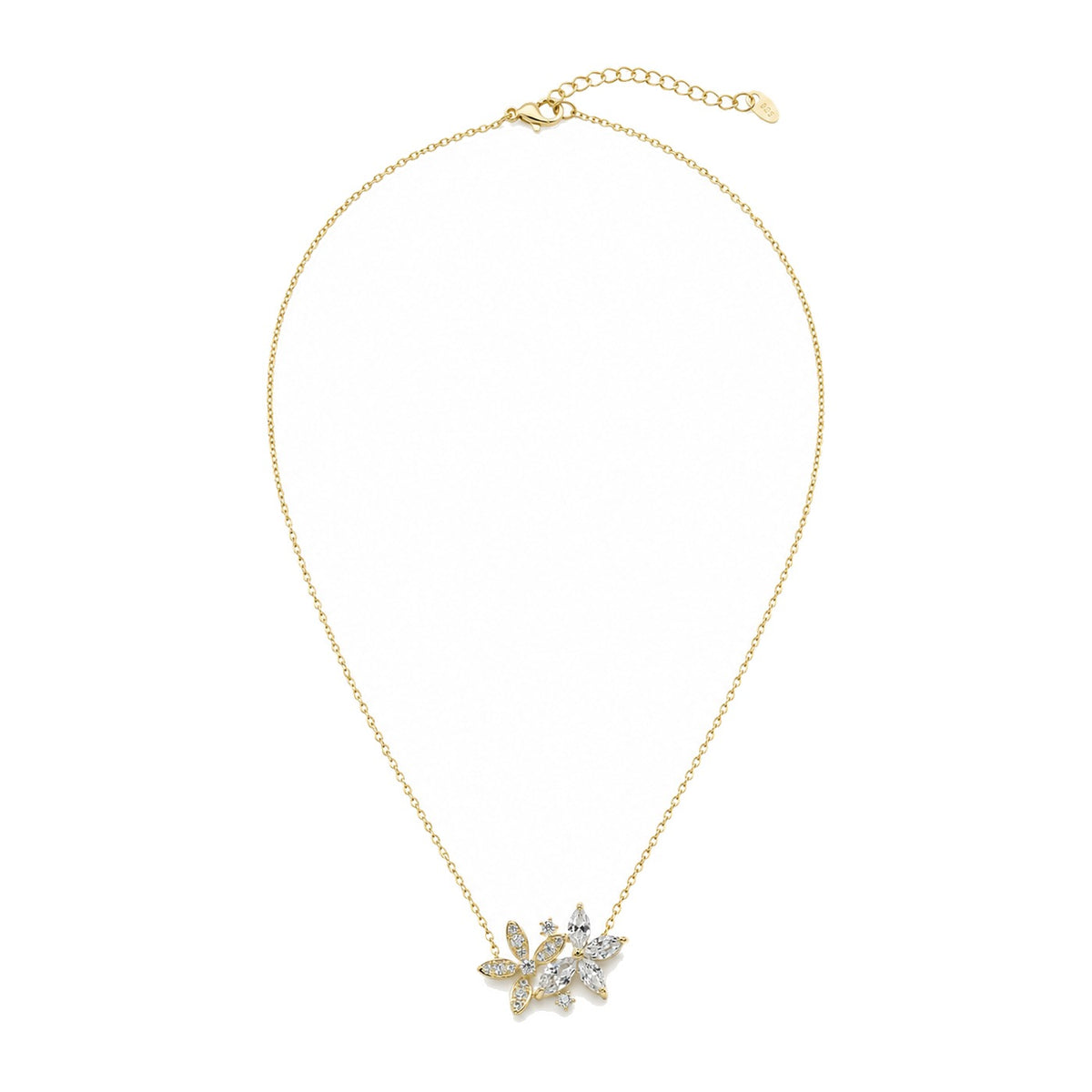 Kalika Marquise Cluster Necklace