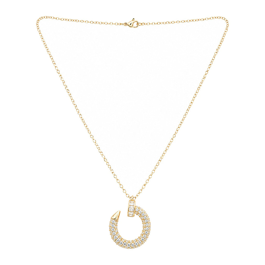Nira Pave Circle Pendant