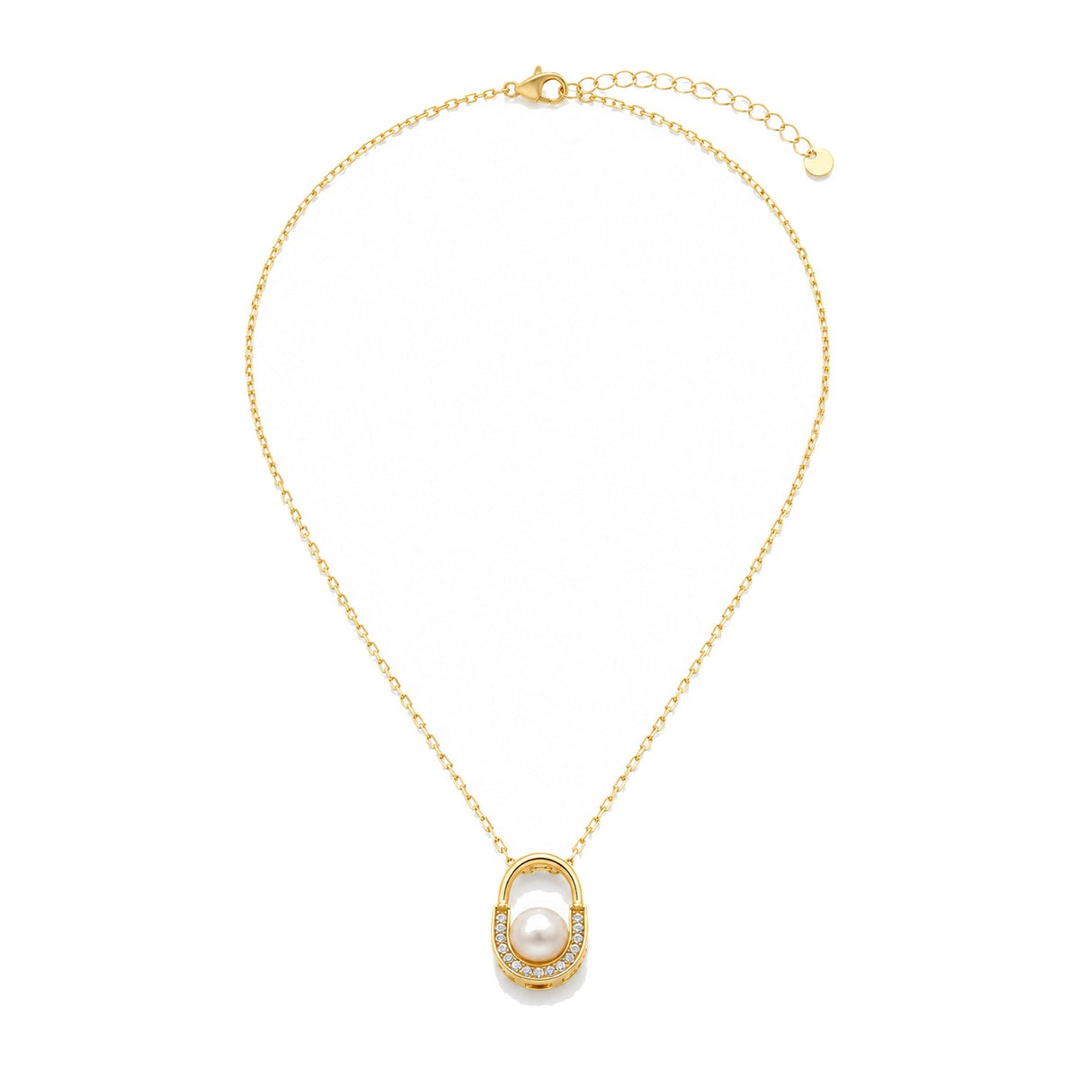 Sadaf Pearl Locket Necklace