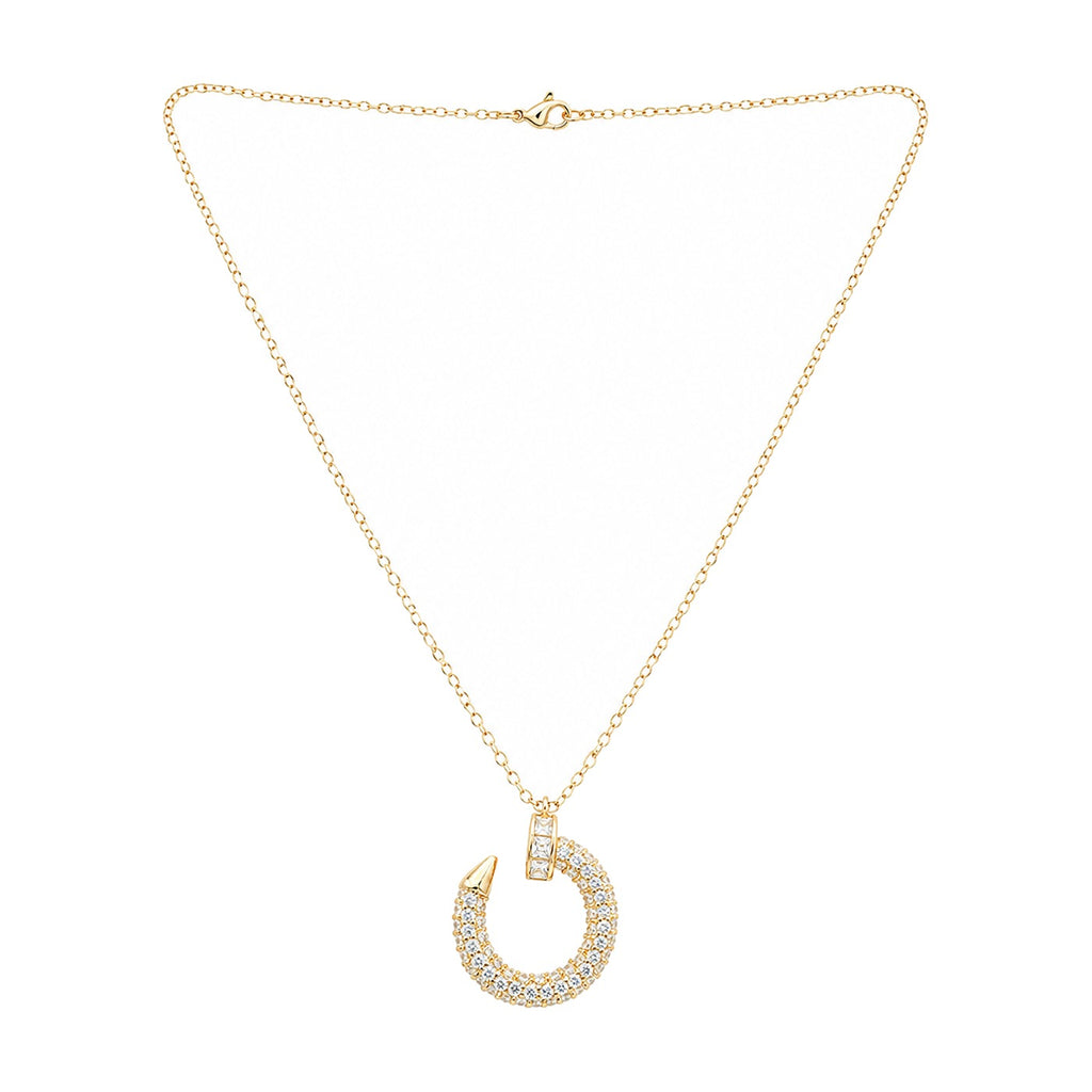 Nira Pave Circle Pendant