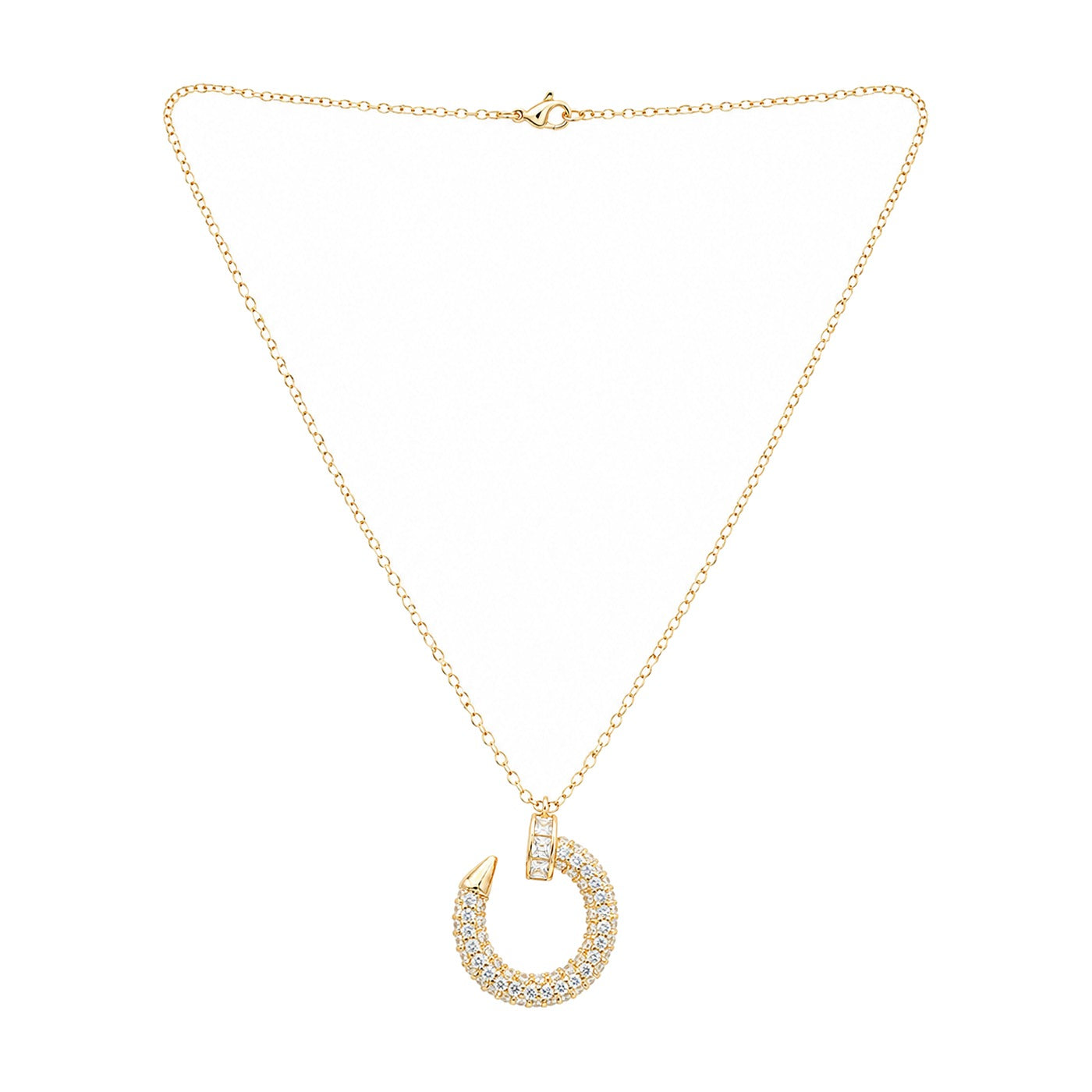 Nira Pave Circle Pendant