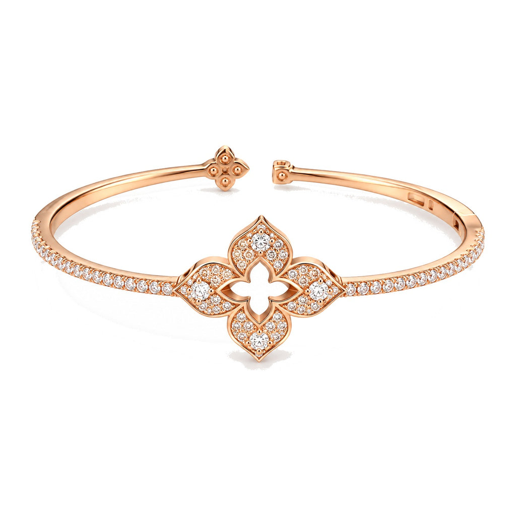 Meera Flower Pave Cuff