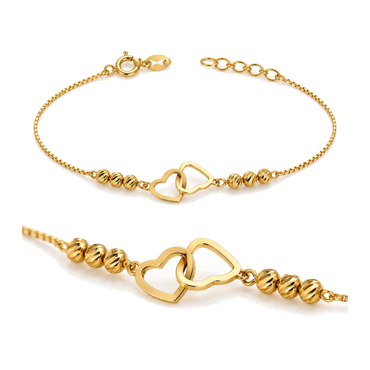 Anant Interlocked Heart Bracelet