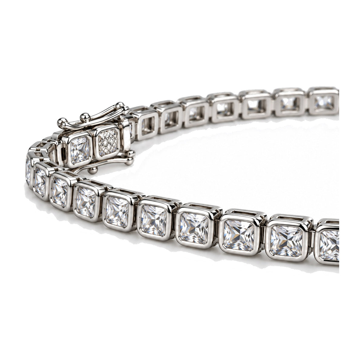 Heera Cushion-Cut Tennis Bracelet