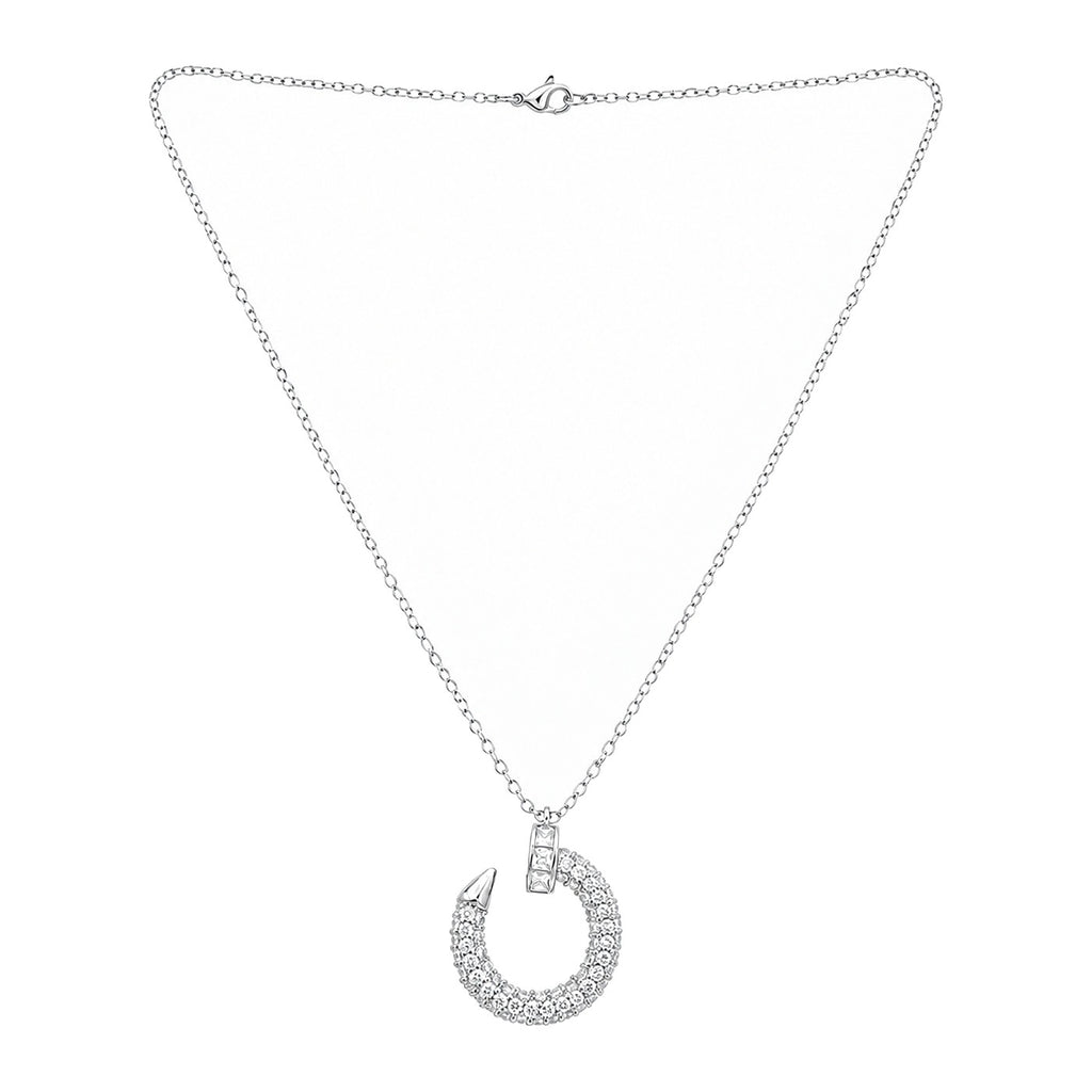 Nira Pave Circle Pendant