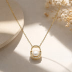 Sadaf Pearl Locket Necklace