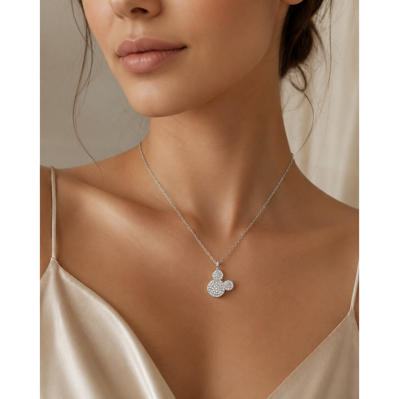 Mila Pave Silhouette Pendant