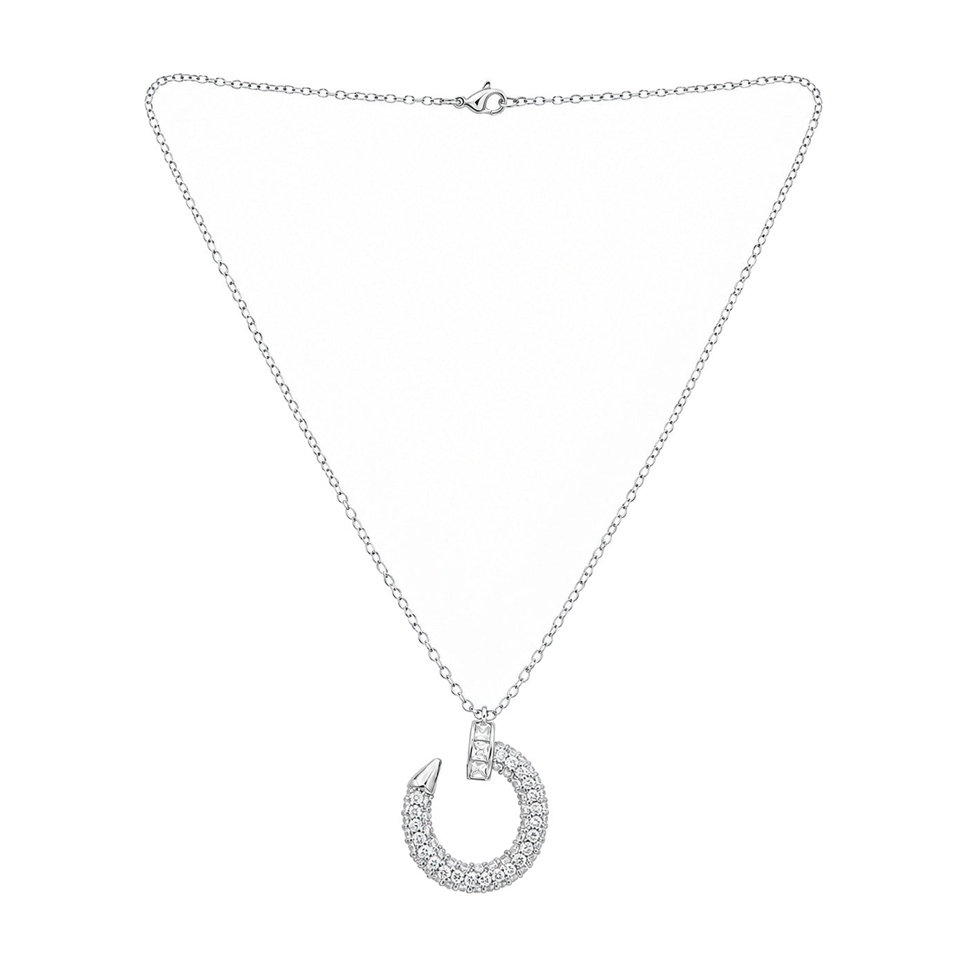 Nira Pave Circle Pendant