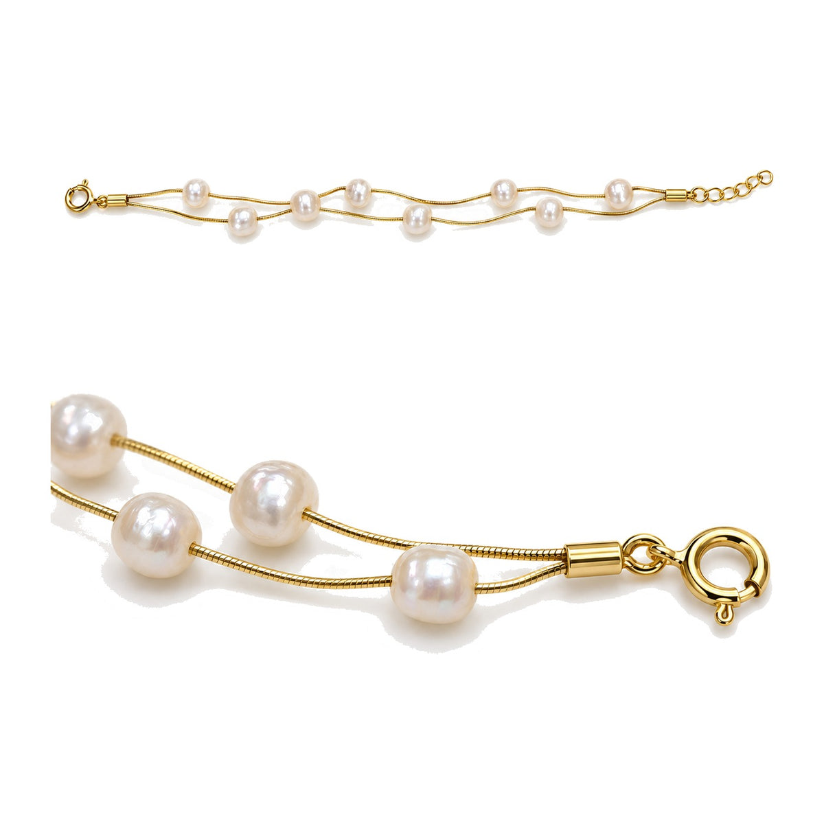 Nirali Twin Pearl Bracelet