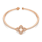 Meera Flower Pave Cuff