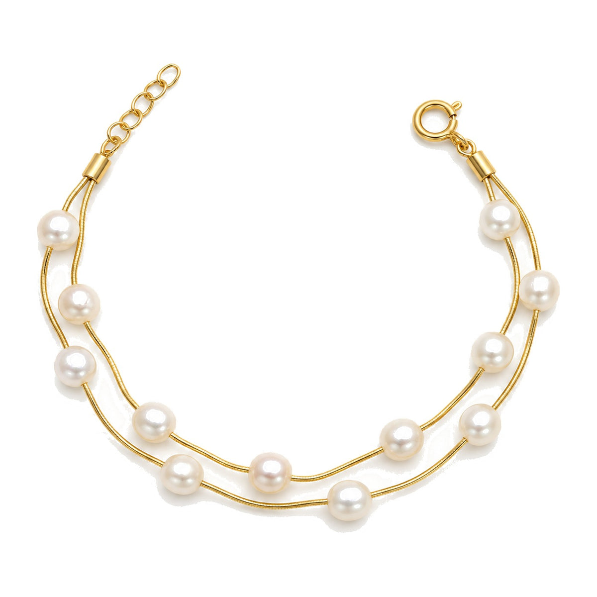 Nirali Twin Pearl Bracelet