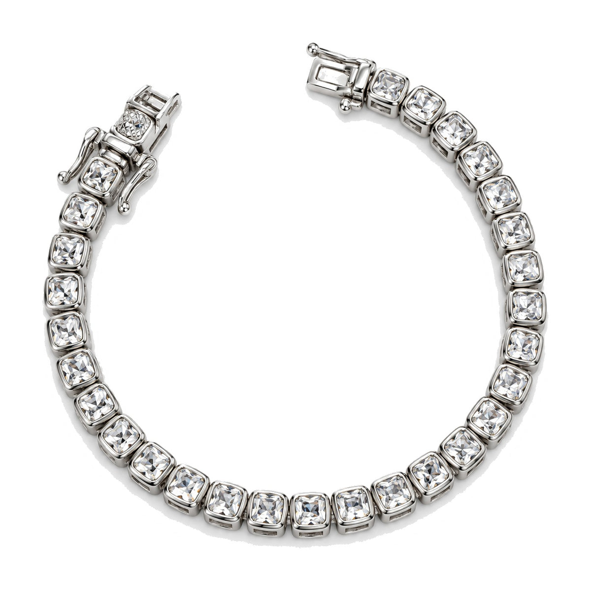 Heera Cushion-Cut Tennis Bracelet