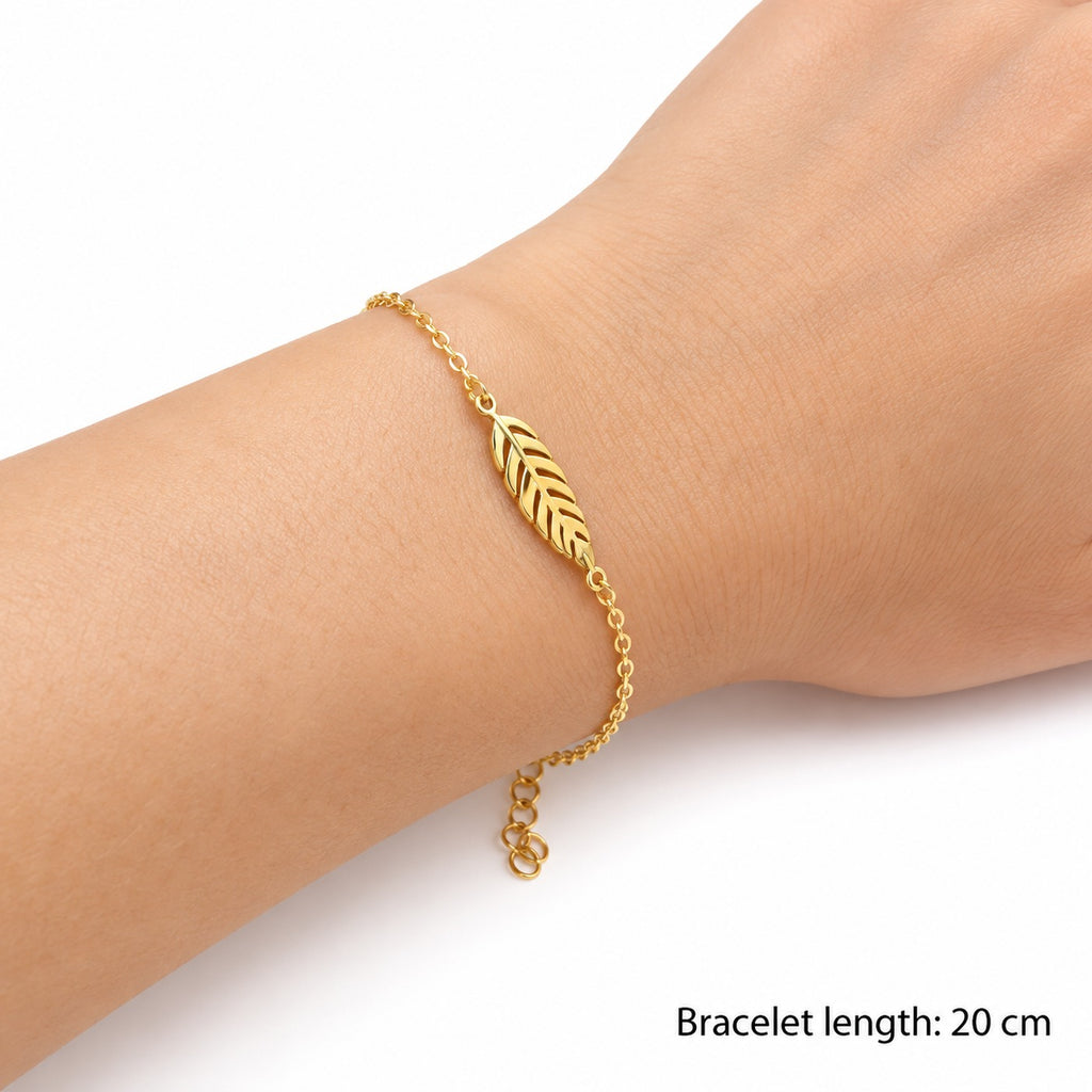 Vana Gold Leaf Bracelet