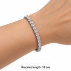 Heera Cushion-Cut Tennis Bracelet