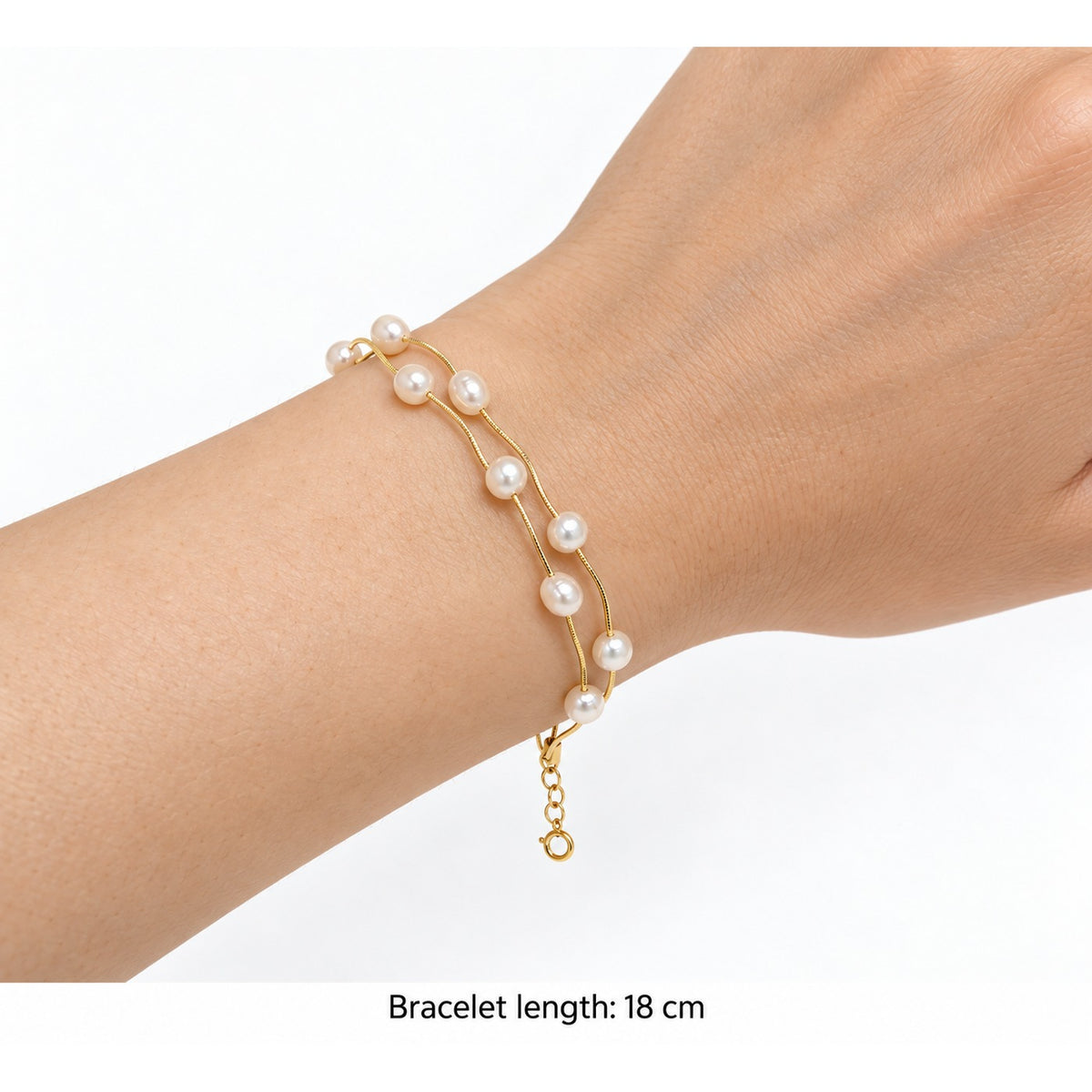 Nirali Twin Pearl Bracelet