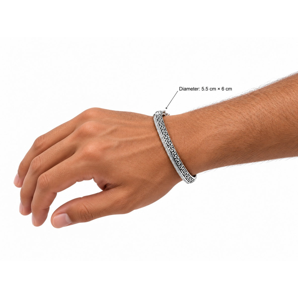 Kiran Greek Key Bangle