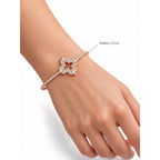Meera Flower Pave Cuff