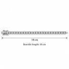 Heera Cushion-Cut Tennis Bracelet