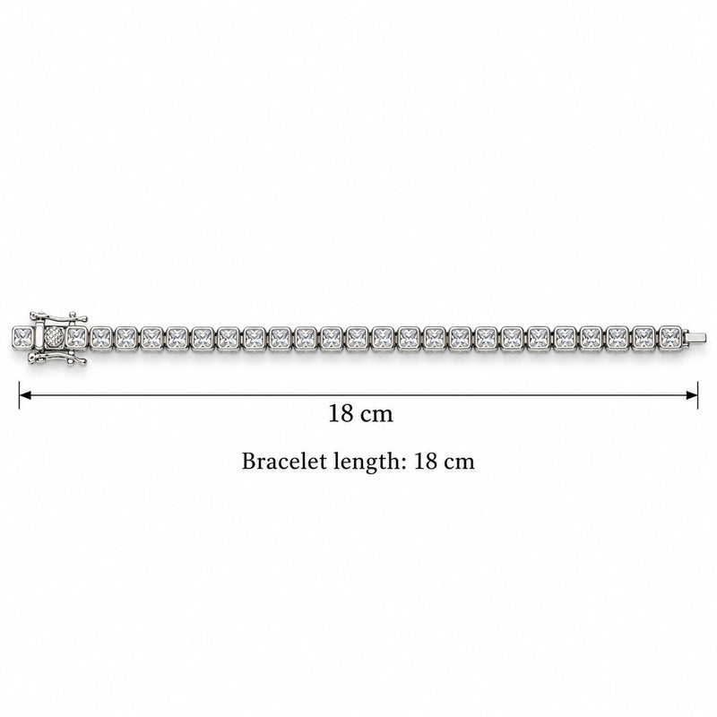 Heera Cushion-Cut Tennis Bracelet