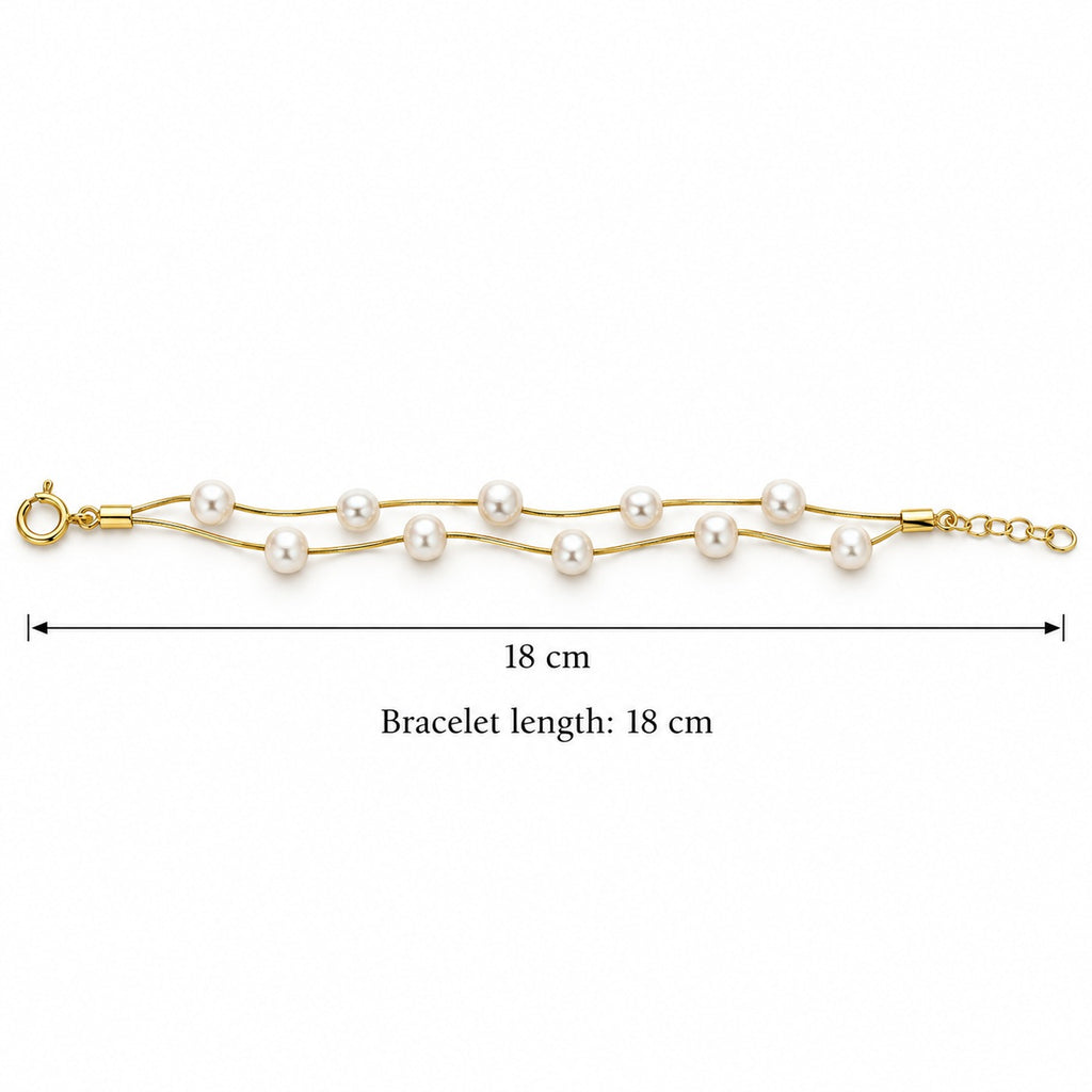 Nirali Twin Pearl Bracelet