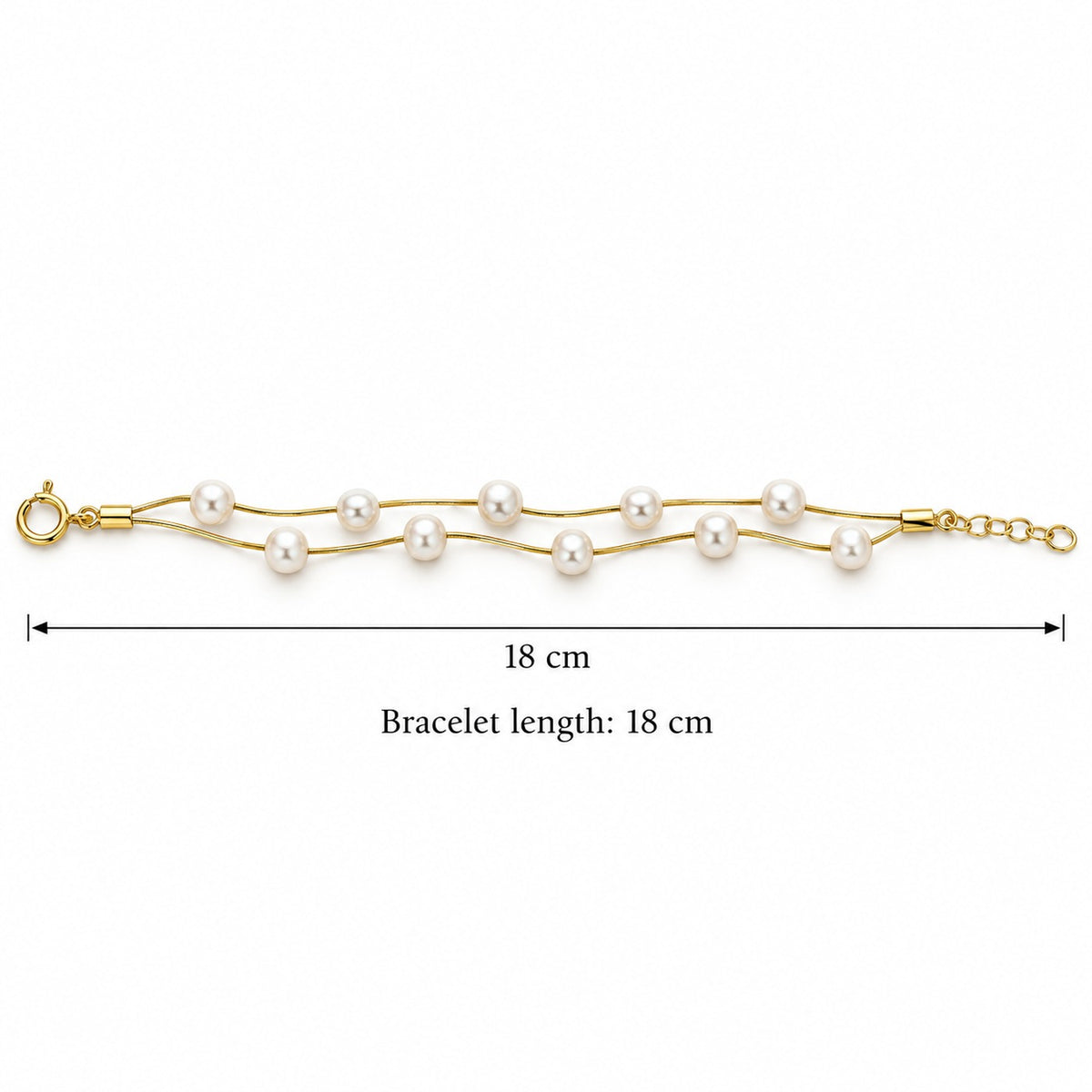 Nirali Twin Pearl Bracelet