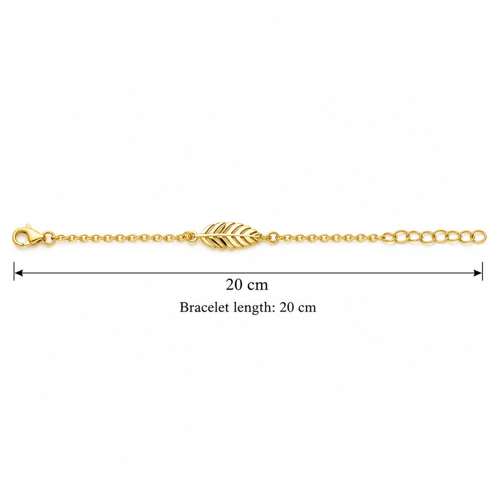 Vana Gold Leaf Bracelet