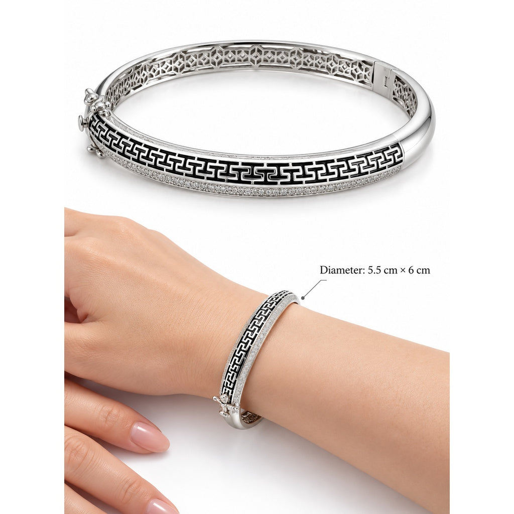 Kiran Greek Key Bangle