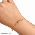Anant Interlocked Heart Bracelet