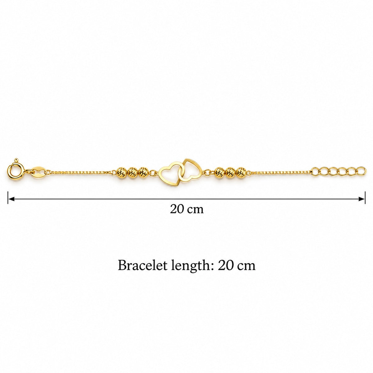Anant Interlocked Heart Bracelet