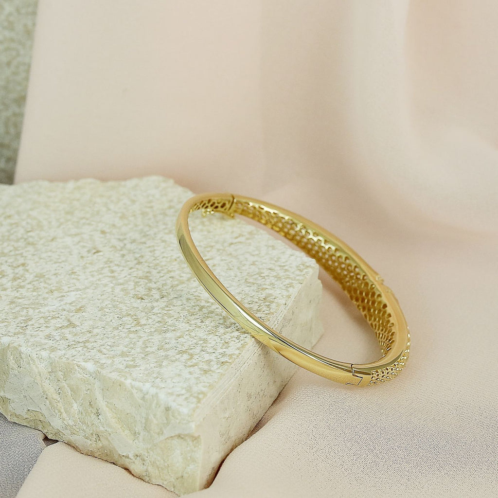 Diya Silver Bangle