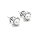 Moti Pearl Halo Stud Earrings